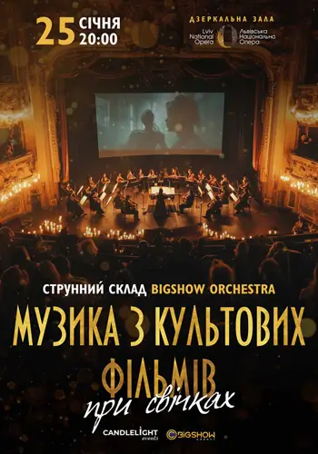 Музика з культових фільмів при свічках