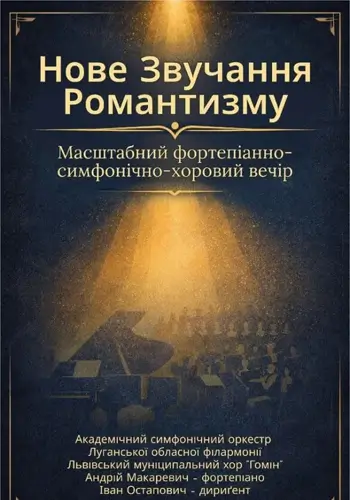 Нове звучання романтизму. Масштабний фортепіанно-симфонічно-хоровий вечір