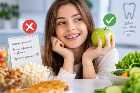 Що не можна їсти під час лікування брекетами
