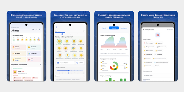 Приложение MoodJot для Android