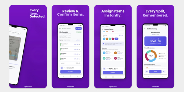 Приложение SplitEven для Android