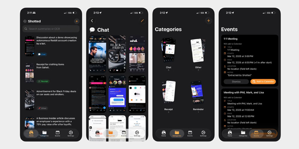 Застосунок Shotted для iOS