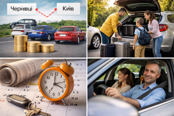 Междугороднее такси Черновцы – Киев