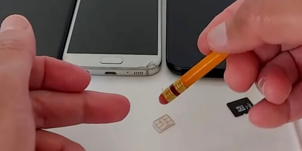 Очищення SIM-картки від забруднень