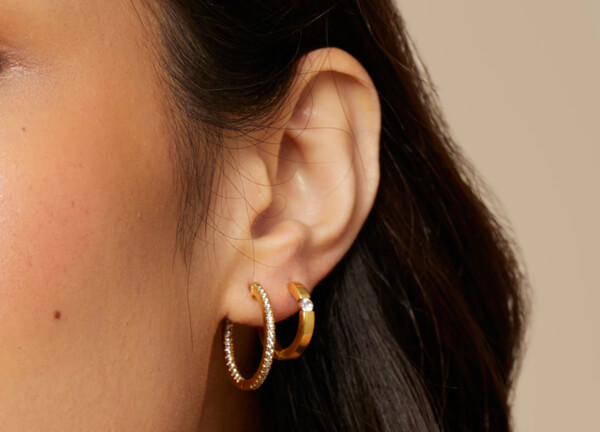 золоті сережки