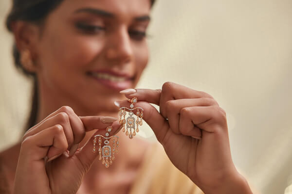 золоті сережки