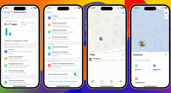 Найкращі застосунки для батьківського контролю на iPhone: iOS Екранний час + Локатор