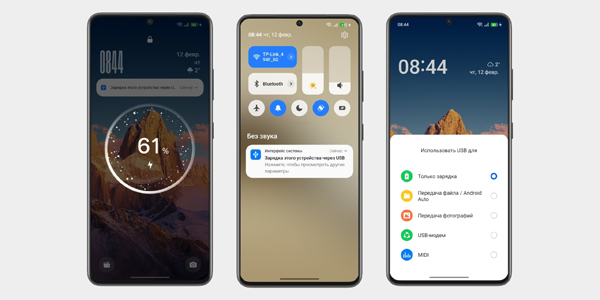 Подключение к телевизору через USB