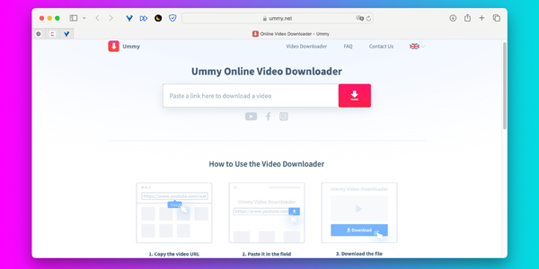 Як завантажити відео з сайту за допомогою Ummy