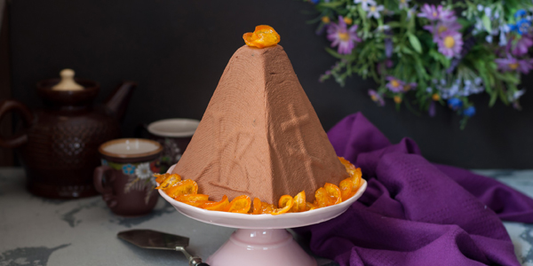 Сирна паска з шоколадною пастою