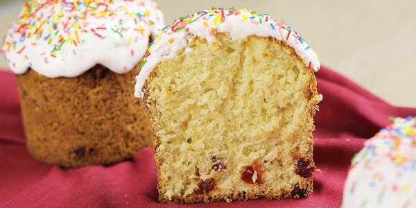 Бездрожжевой творожный кулич на сливочном масле