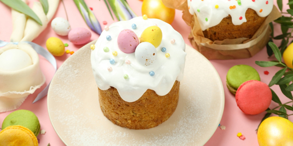 Лимонный творожный кулич на йогурте: простой рецепт с фото