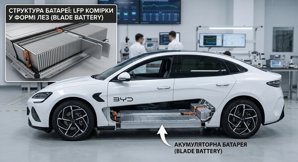 Електромобілі BYD