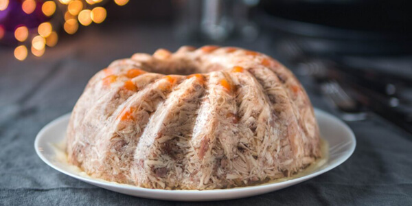 Холодец из свинины и курицы в скороварке