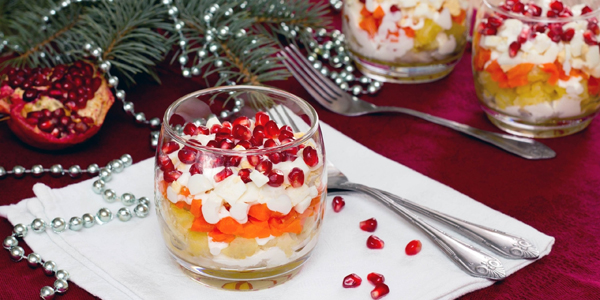 Салат с селёдкой и гранатом