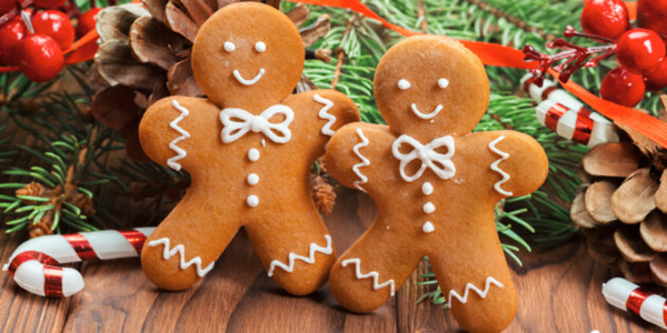 Новогоднее печенье «Имбирные человечки»
