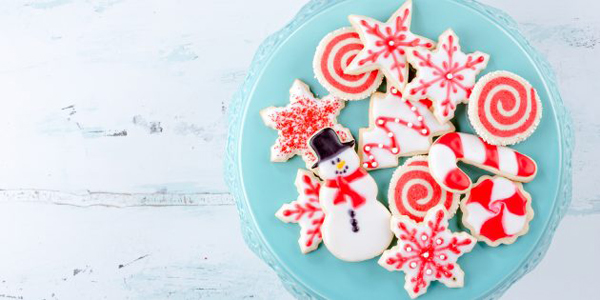 Новогоднее сахарное печенье со сливочным сыром