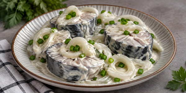 Как засолить скумбрию с майонезом