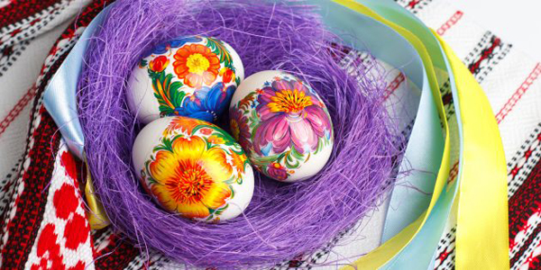 Как покрасить яйца на Пасху: Термонаклейки