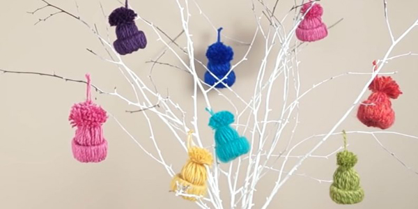 Ёлочные игрушки из втулок своими руками