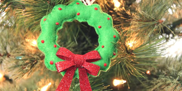 Ёлочные игрушки из фетра